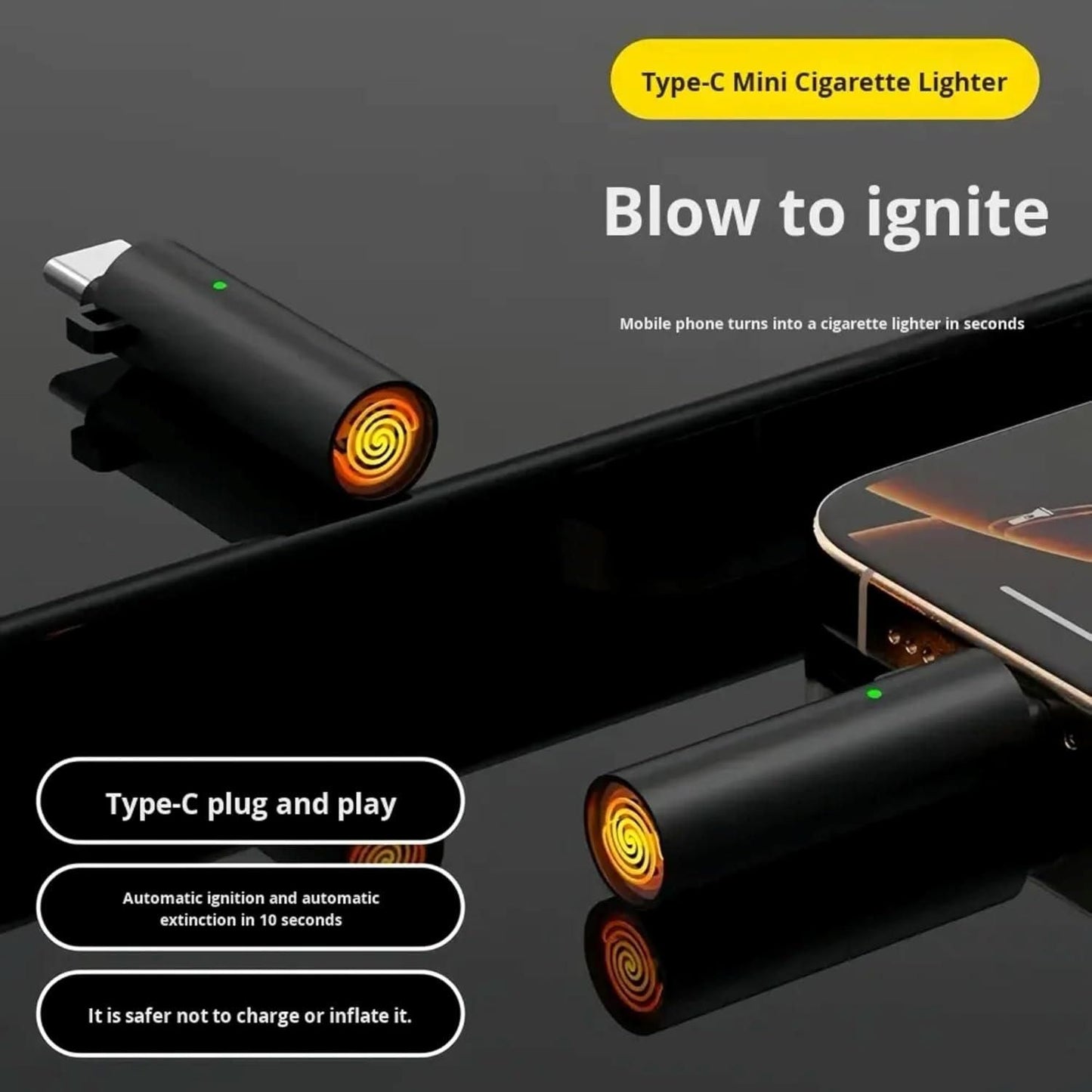 Type-C Windproof  Lighter